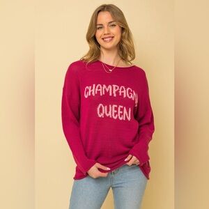 NWOT Gilli Boutique Champagne Queen Sweater